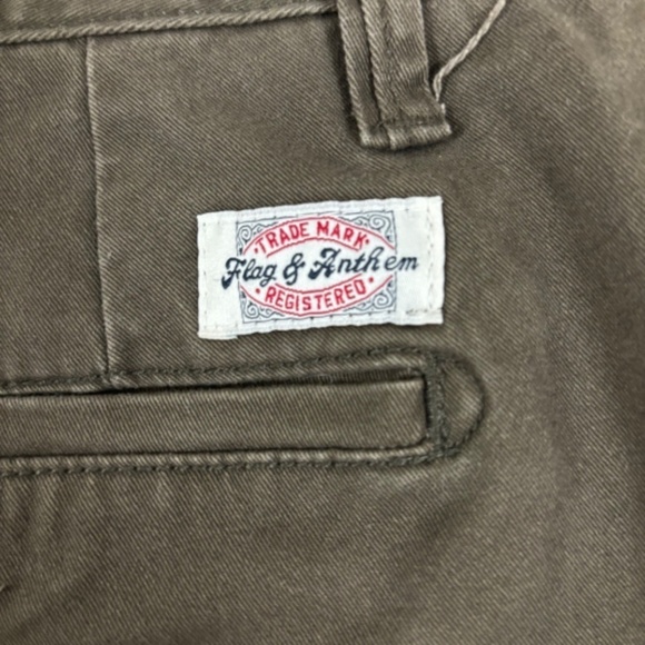 Flag & Anthem Men's Relaxed Fit 38X30 Brown Khaki Chino Pants - Picture 7 of 11
